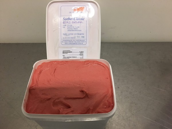 Erdbeersorbet